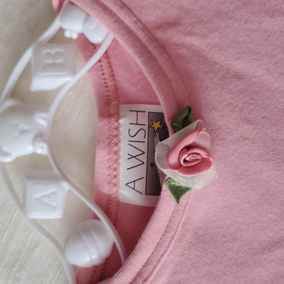 Rosette Bodysuit: 3-6 months - Blush Pink - Picture 2 of 11